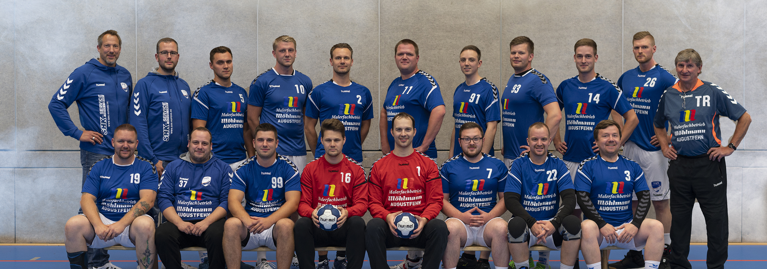 1. Herren Handball Gruppenfoto