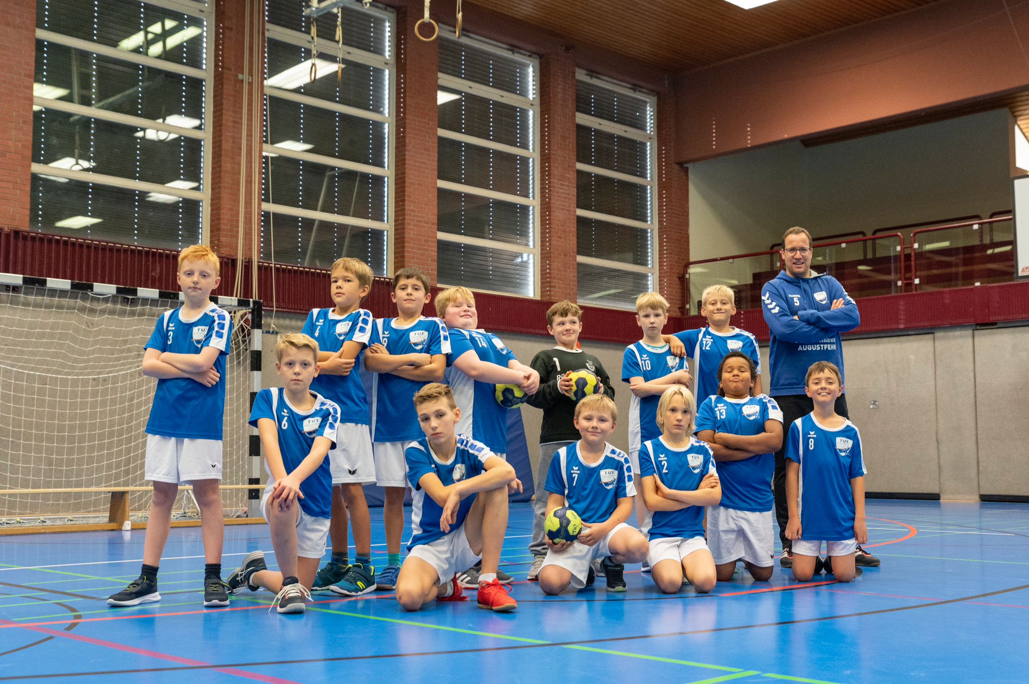 Männliche Handball E-Jugend-2022 des TuS Augustfehn